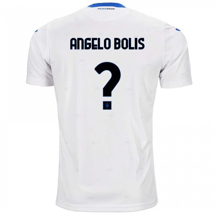 Gyermek Tommaso Angelo Bolis #0 Fehér Idegenbeli Jersey 2024/25 Mez Póló Ing