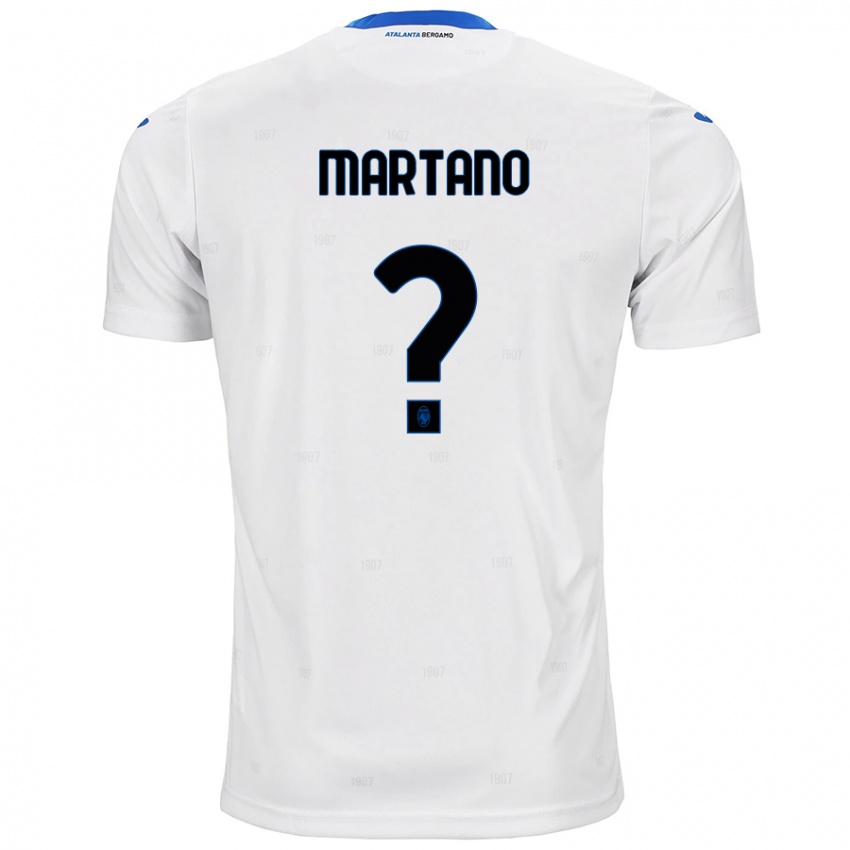 Gyermek Aldo Martano #0 Fehér Idegenbeli Jersey 2024/25 Mez Póló Ing