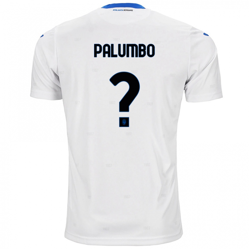 Gyermek Stefano Palumbo #0 Fehér Idegenbeli Jersey 2024/25 Mez Póló Ing