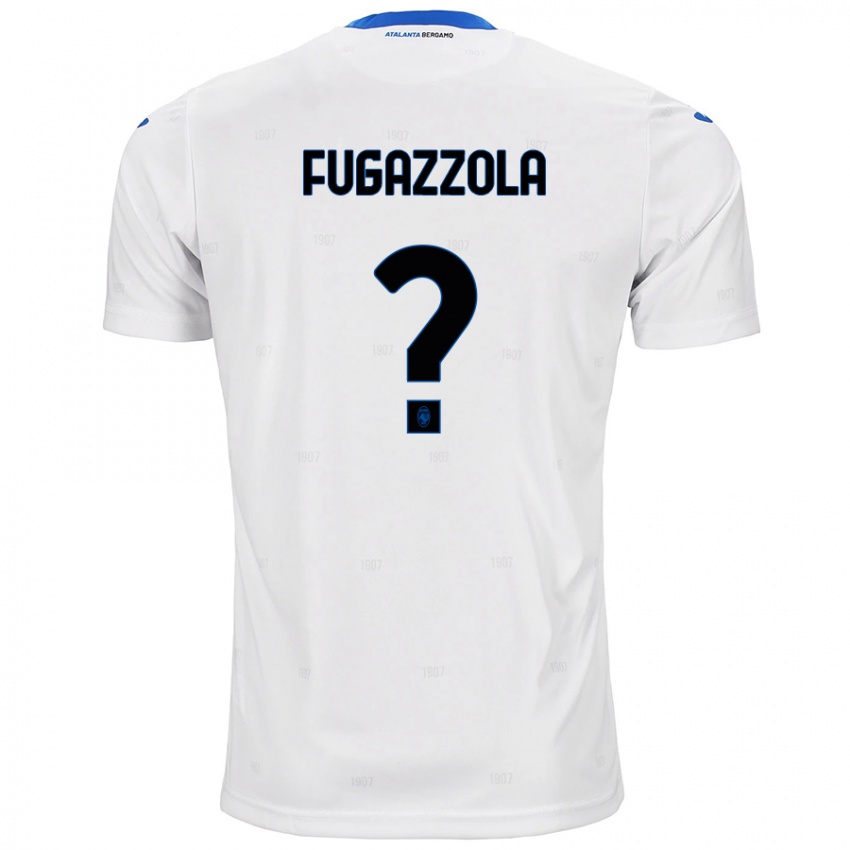 Gyermek Marcello Fugazzola #0 Fehér Idegenbeli Jersey 2024/25 Mez Póló Ing