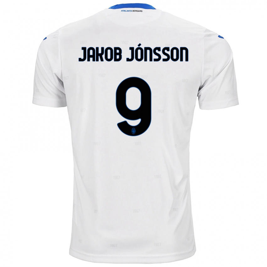 Gyermek Birkir Jakob Jónsson #9 Fehér Idegenbeli Jersey 2024/25 Mez Póló Ing