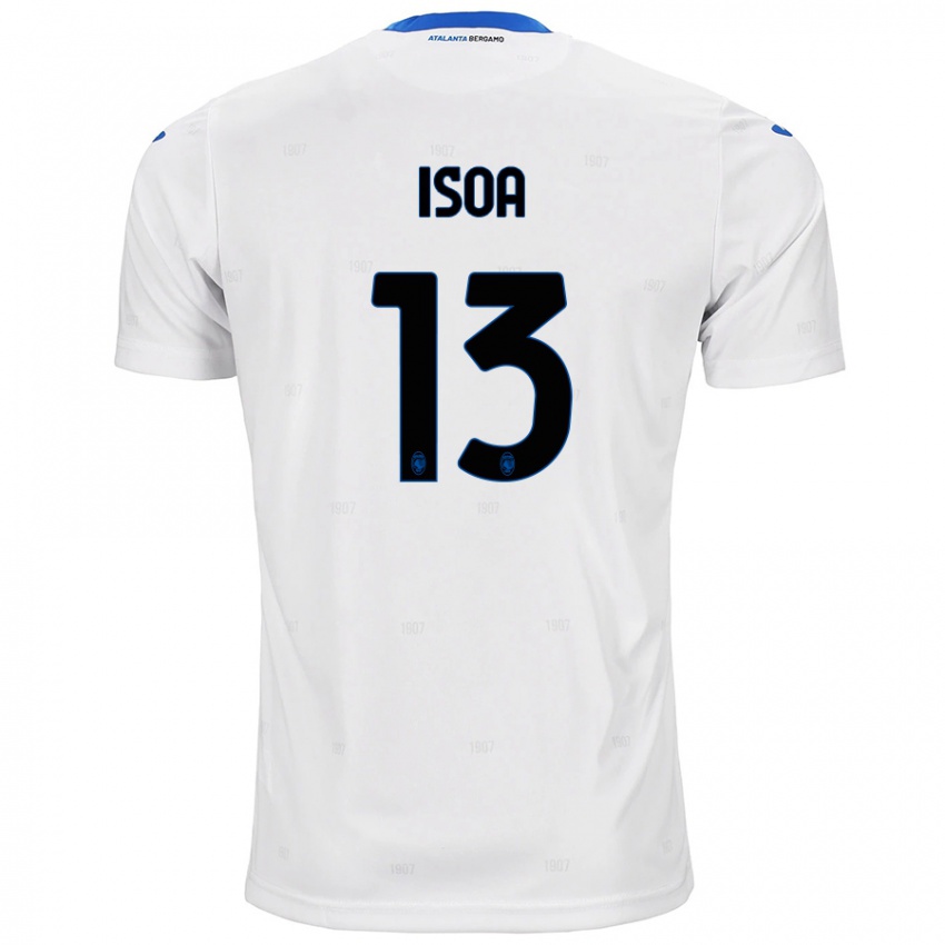 Gyermek Isaac Isoa #13 Fehér Idegenbeli Jersey 2024/25 Mez Póló Ing