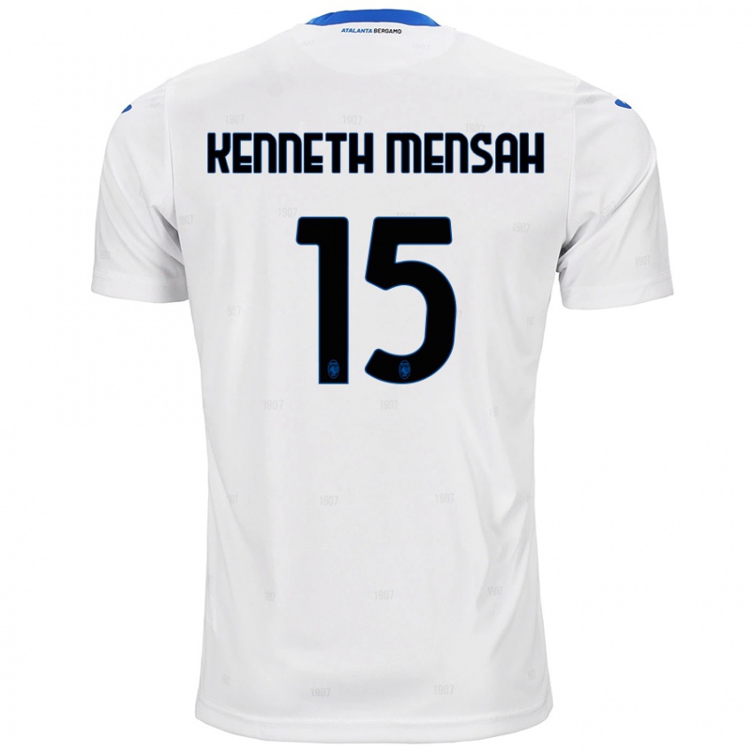 Gyermek Anthony Kenneth Mensah #15 Fehér Idegenbeli Jersey 2024/25 Mez Póló Ing