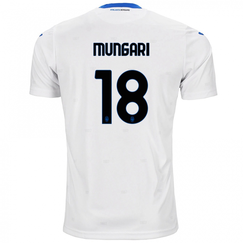 Gyermek Giuseppe Mungari #18 Fehér Idegenbeli Jersey 2024/25 Mez Póló Ing