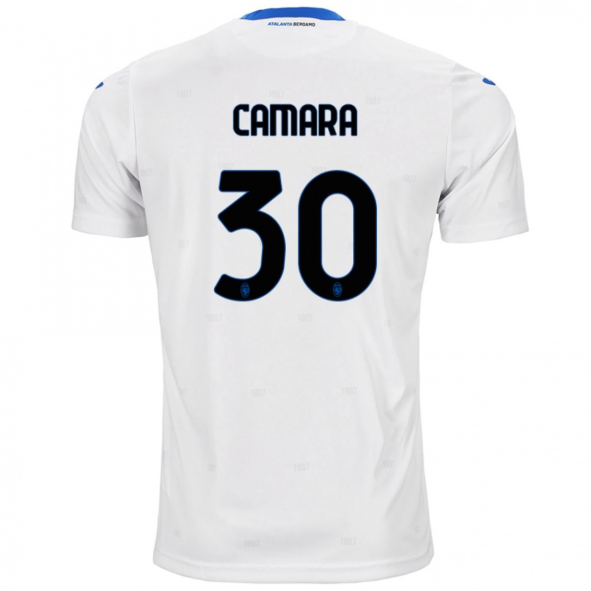 Gyermek Henry Camara #30 Fehér Idegenbeli Jersey 2024/25 Mez Póló Ing