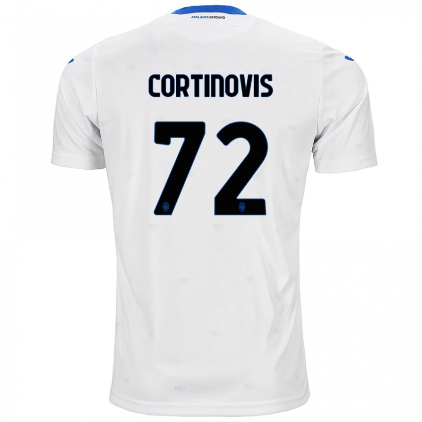 Gyermek Alessandro Cortinovis #72 Fehér Idegenbeli Jersey 2024/25 Mez Póló Ing