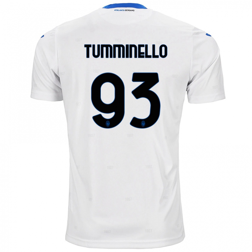 Gyermek Marco Tumminello #93 Fehér Idegenbeli Jersey 2024/25 Mez Póló Ing