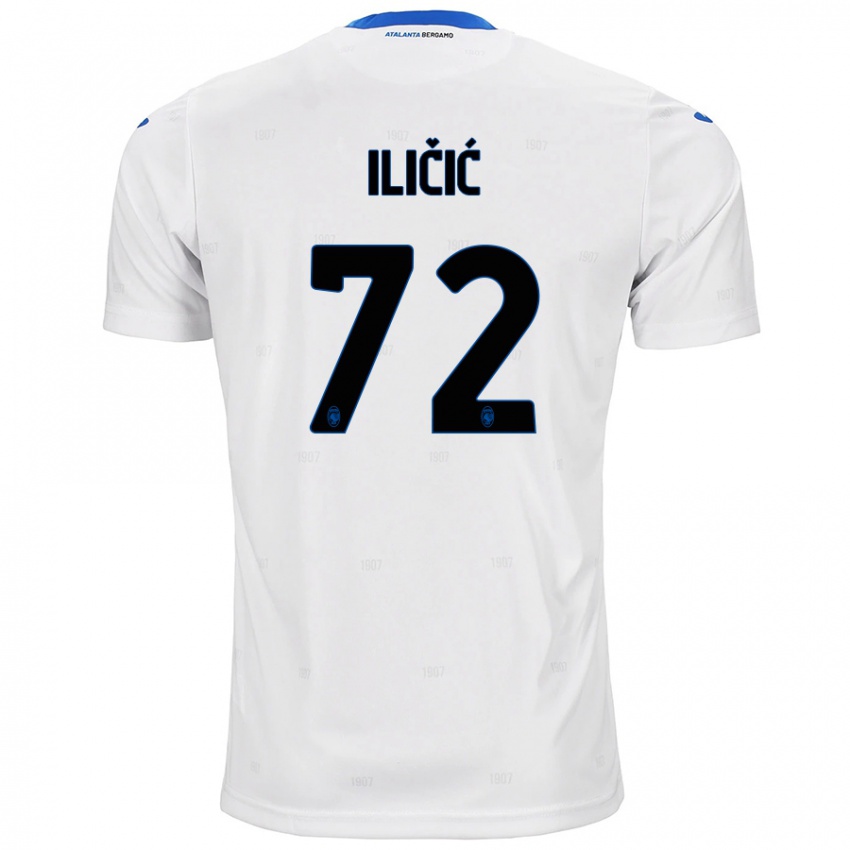 Gyermek Josip Ilicic #72 Fehér Idegenbeli Jersey 2024/25 Mez Póló Ing