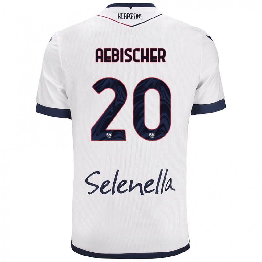 Gyermek Michel Aebischer #20 Fehér Royal Blue Idegenbeli Jersey 2024/25 Mez Póló Ing