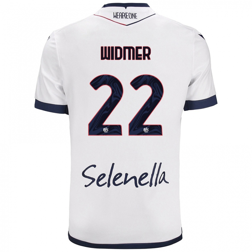 Gyermek Renato Widmer D’autilia #22 Fehér Royal Blue Idegenbeli Jersey 2024/25 Mez Póló Ing