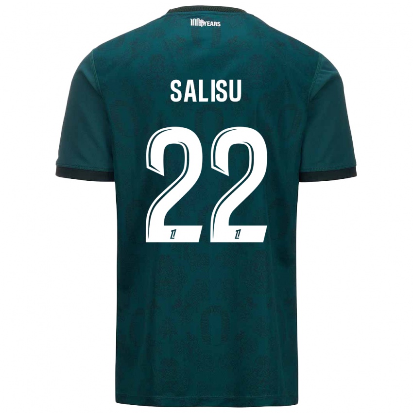 Gyermek Mohammed Salisu #22 Sötétzöld Idegenbeli Jersey 2024/25 Mez Póló Ing