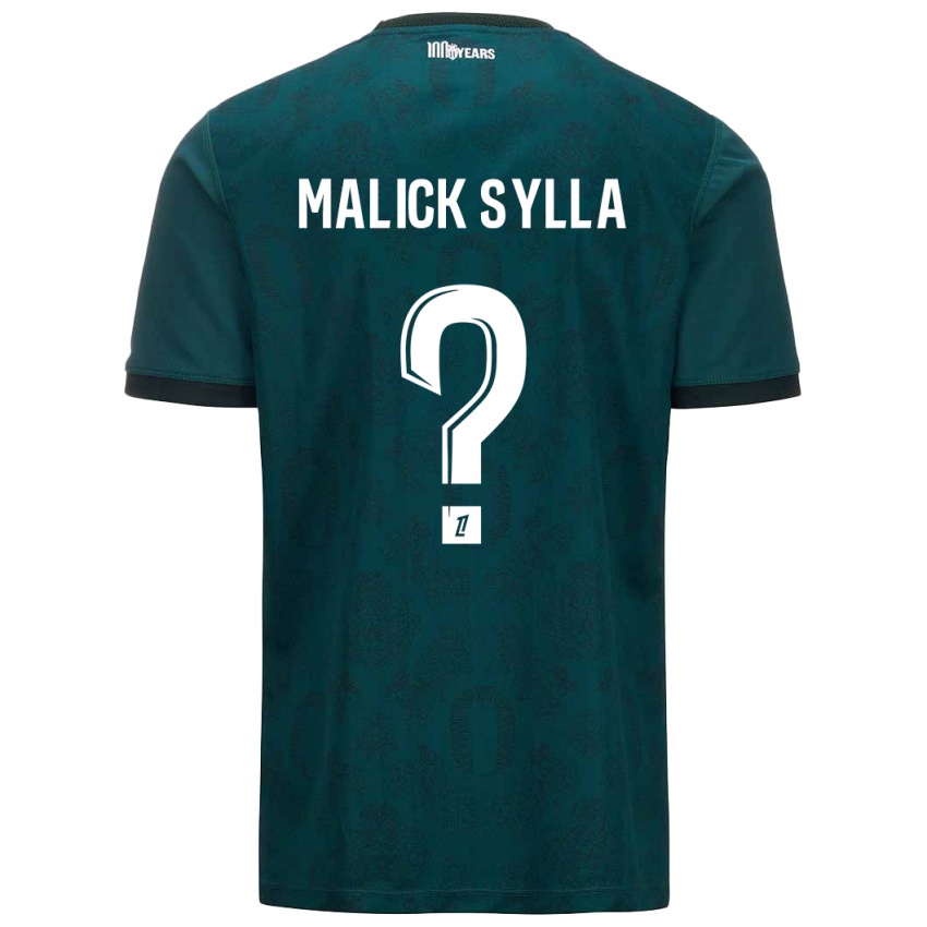 Gyermek Malick Sylla #0 Sötétzöld Idegenbeli Jersey 2024/25 Mez Póló Ing