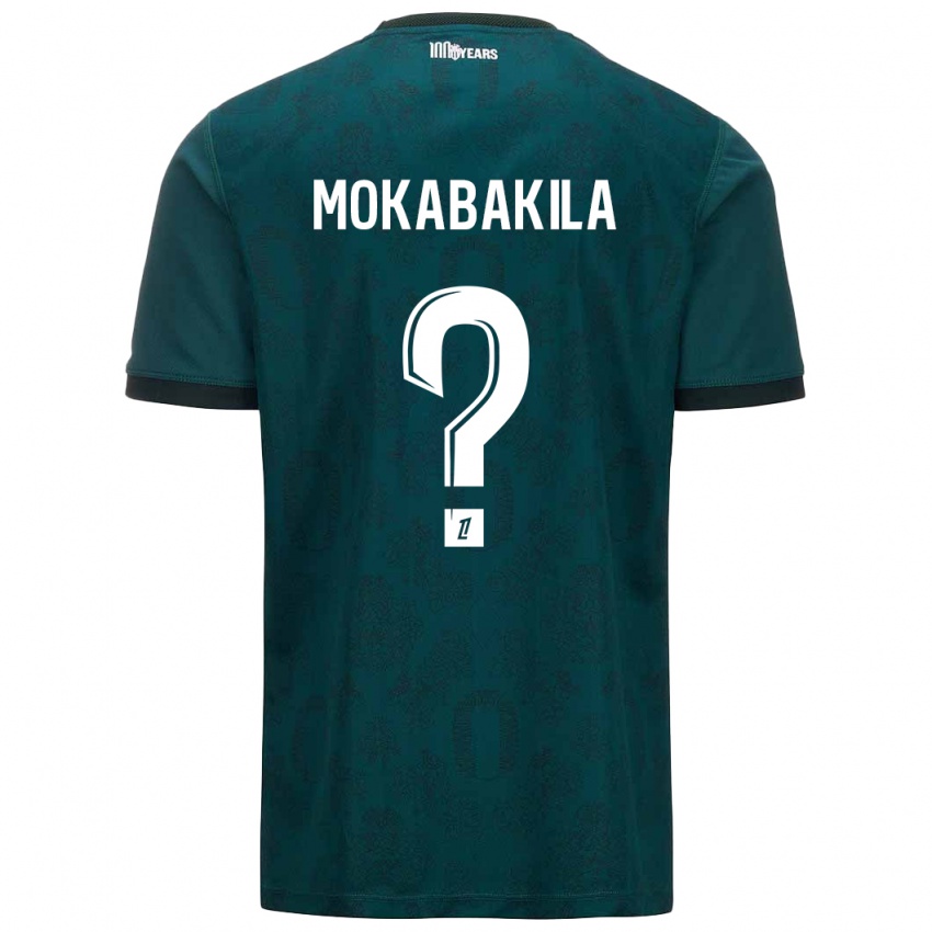 Gyermek Nick Mokabakila #0 Sötétzöld Idegenbeli Jersey 2024/25 Mez Póló Ing