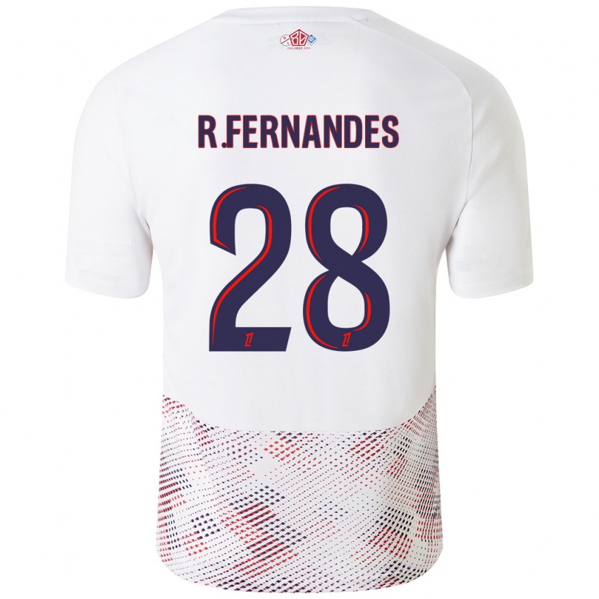 Gyermek Rafael Fernandes #28 Fehér Royal Blue Idegenbeli Jersey 2024/25 Mez Póló Ing