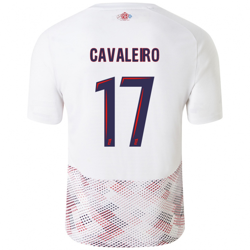 Gyermek Ivan Cavaleiro #17 Fehér Royal Blue Idegenbeli Jersey 2024/25 Mez Póló Ing