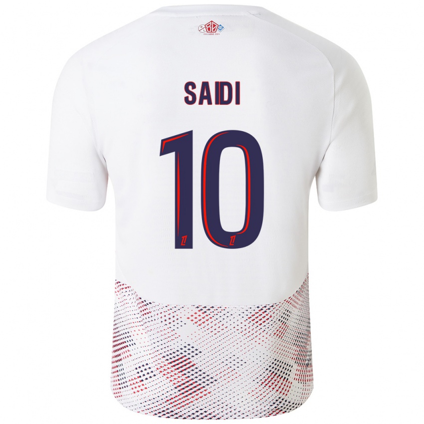 Gyermek Rachel Saidi #10 Fehér Royal Blue Idegenbeli Jersey 2024/25 Mez Póló Ing