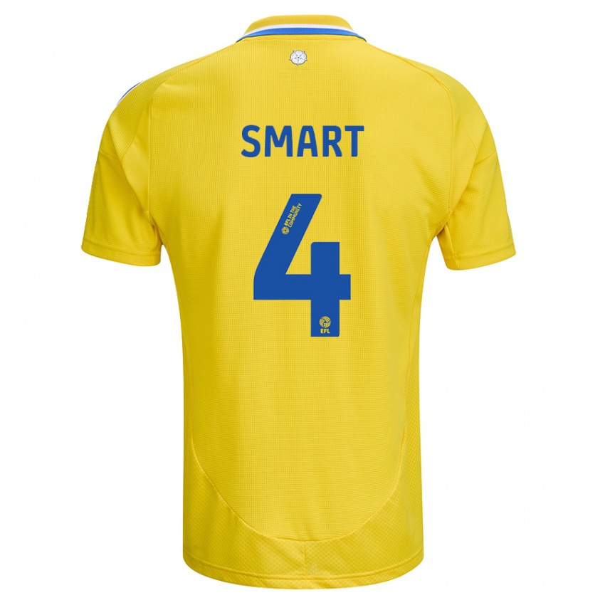 Gyermek Olivia Smart #4 Sárga Kék Idegenbeli Jersey 2024/25 Mez Póló Ing