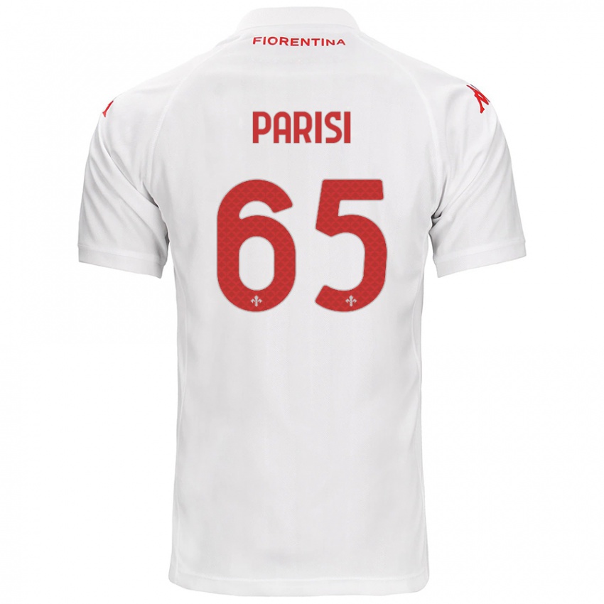 Gyermek Fabiano Parisi #65 Fehér Idegenbeli Jersey 2024/25 Mez Póló Ing