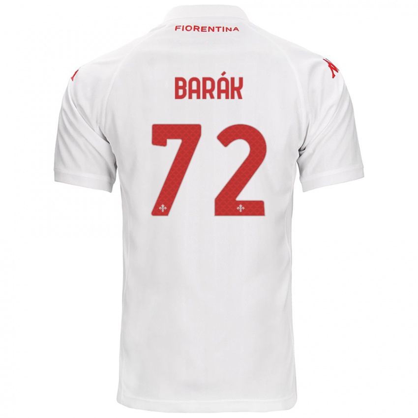 Gyermek Antonin Barak #72 Fehér Idegenbeli Jersey 2024/25 Mez Póló Ing