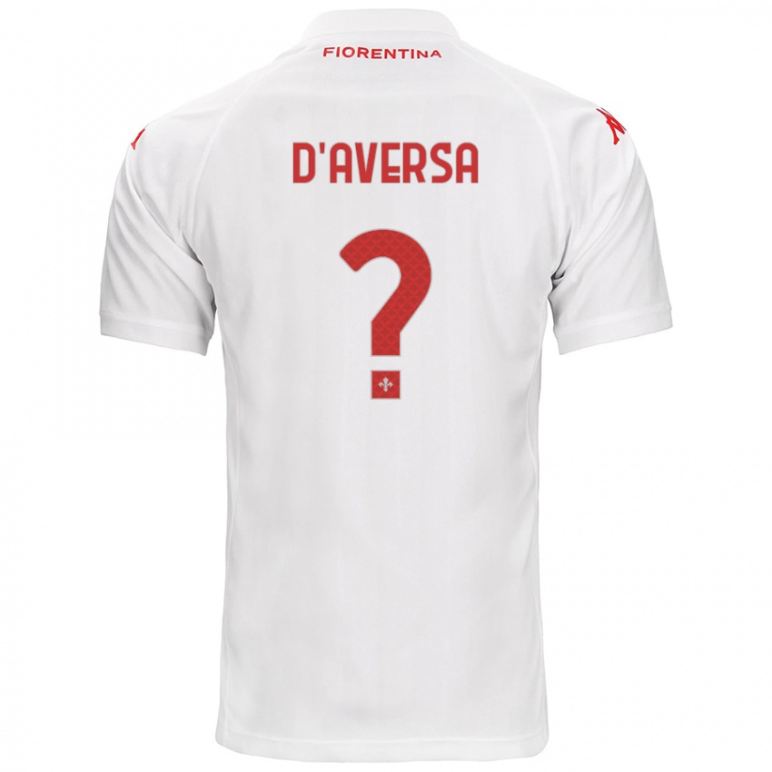 Gyermek Simone D'aversa #0 Fehér Idegenbeli Jersey 2024/25 Mez Póló Ing