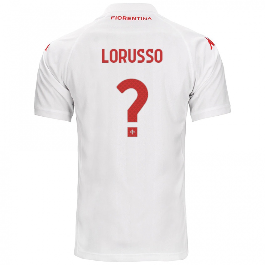 Gyermek Angelo Lorusso #0 Fehér Idegenbeli Jersey 2024/25 Mez Póló Ing