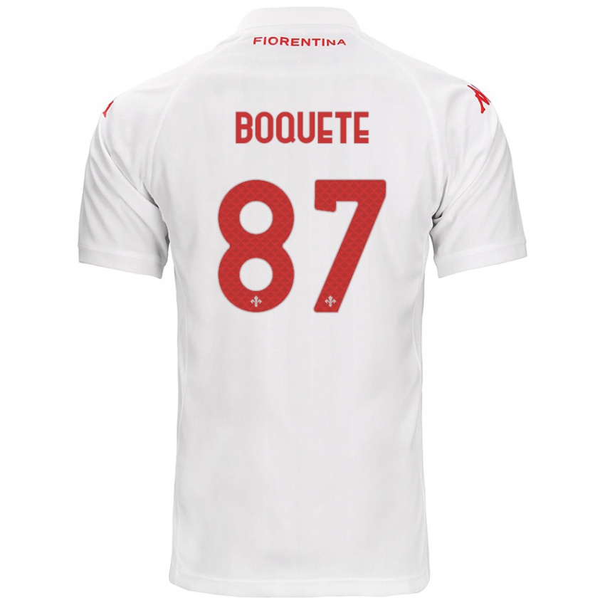 Gyermek Veronica Boquete #87 Fehér Idegenbeli Jersey 2024/25 Mez Póló Ing