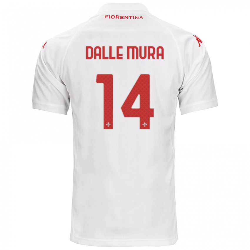 Gyermek Christian Dalle Mura #14 Fehér Idegenbeli Jersey 2024/25 Mez Póló Ing