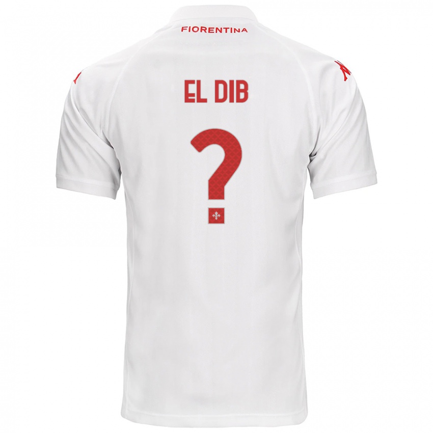 Gyermek Karim El Dib #0 Fehér Idegenbeli Jersey 2024/25 Mez Póló Ing