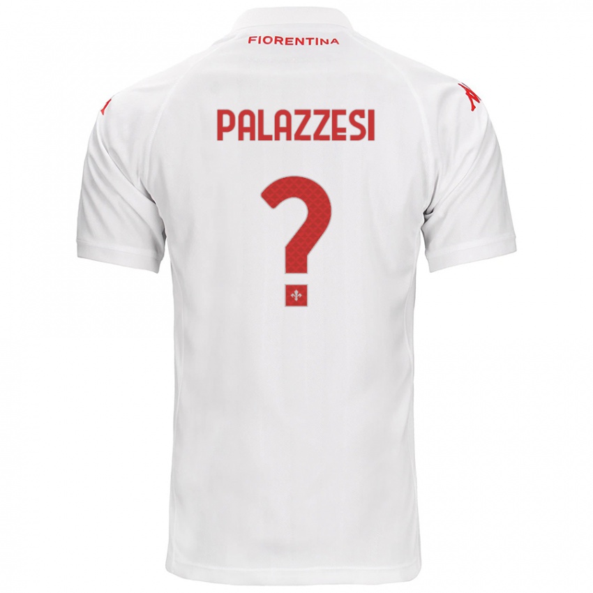 Gyermek Yuri Palazzesi #0 Fehér Idegenbeli Jersey 2024/25 Mez Póló Ing