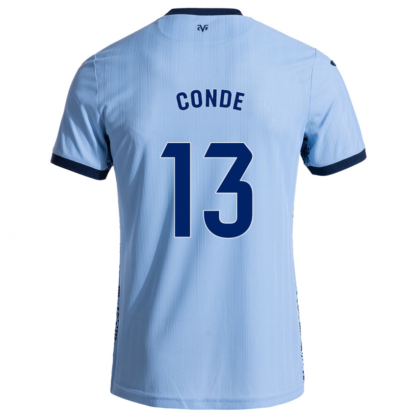 Gyermek Diego Conde #13 Ég Kék Idegenbeli Jersey 2024/25 Mez Póló Ing