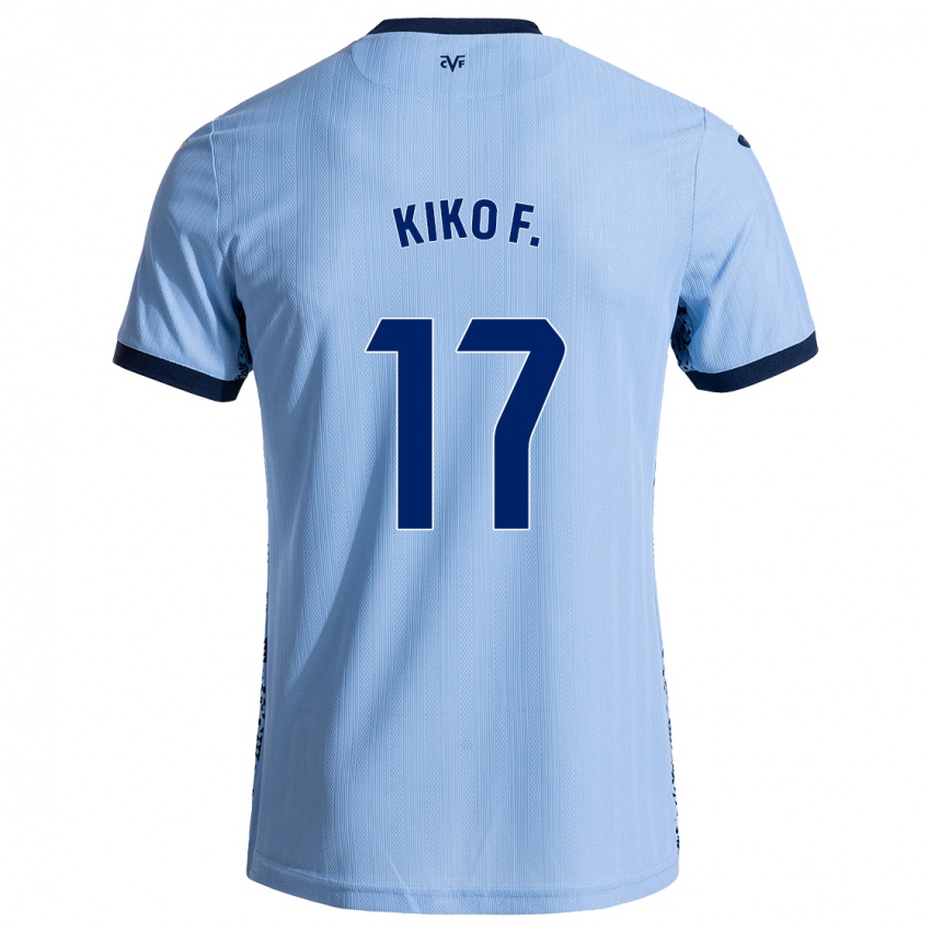 Gyermek Kiko Femenía #17 Ég Kék Idegenbeli Jersey 2024/25 Mez Póló Ing