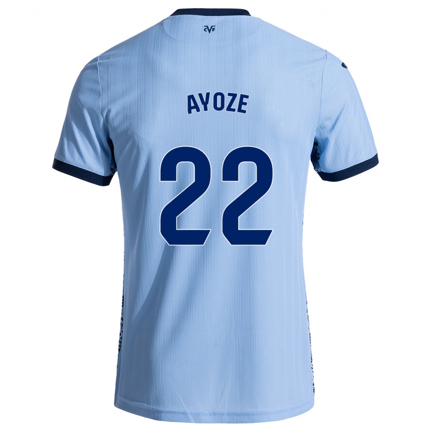 Gyermek Ayoze Pérez #22 Ég Kék Idegenbeli Jersey 2024/25 Mez Póló Ing