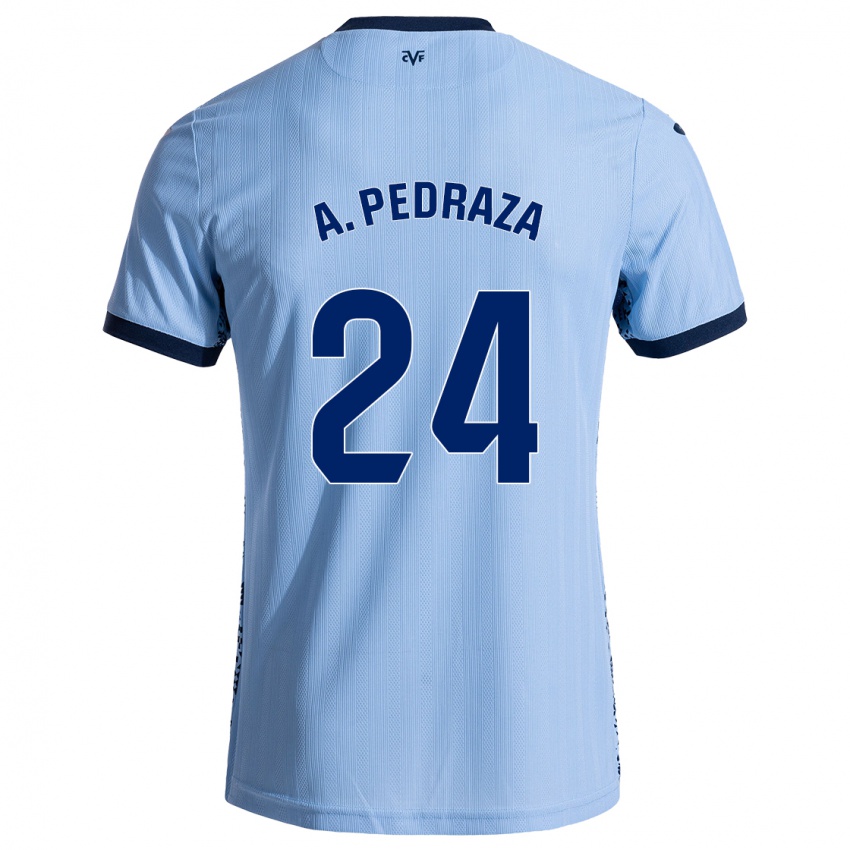 Gyermek Alfonso Pedraza #24 Ég Kék Idegenbeli Jersey 2024/25 Mez Póló Ing