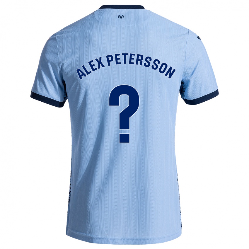 Gyermek Max Alex Petersson #0 Ég Kék Idegenbeli Jersey 2024/25 Mez Póló Ing