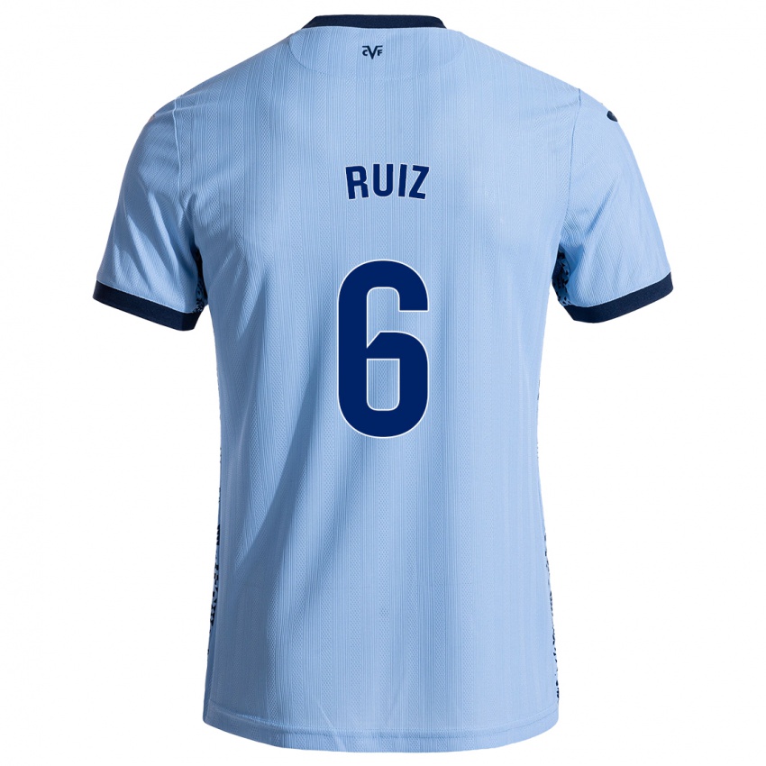 Gyermek Joan Ruiz #6 Ég Kék Idegenbeli Jersey 2024/25 Mez Póló Ing