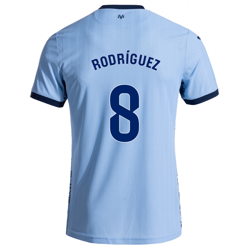 Gyermek Unai Rodríguez #8 Ég Kék Idegenbeli Jersey 2024/25 Mez Póló Ing