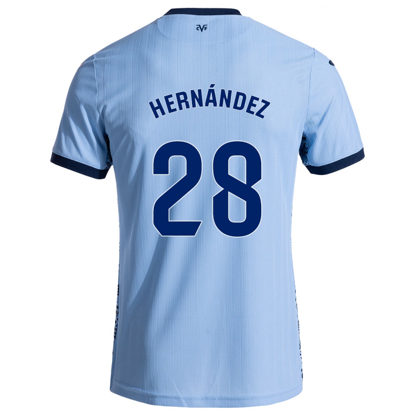 Gyermek Gerard Hernández #28 Ég Kék Idegenbeli Jersey 2024/25 Mez Póló Ing