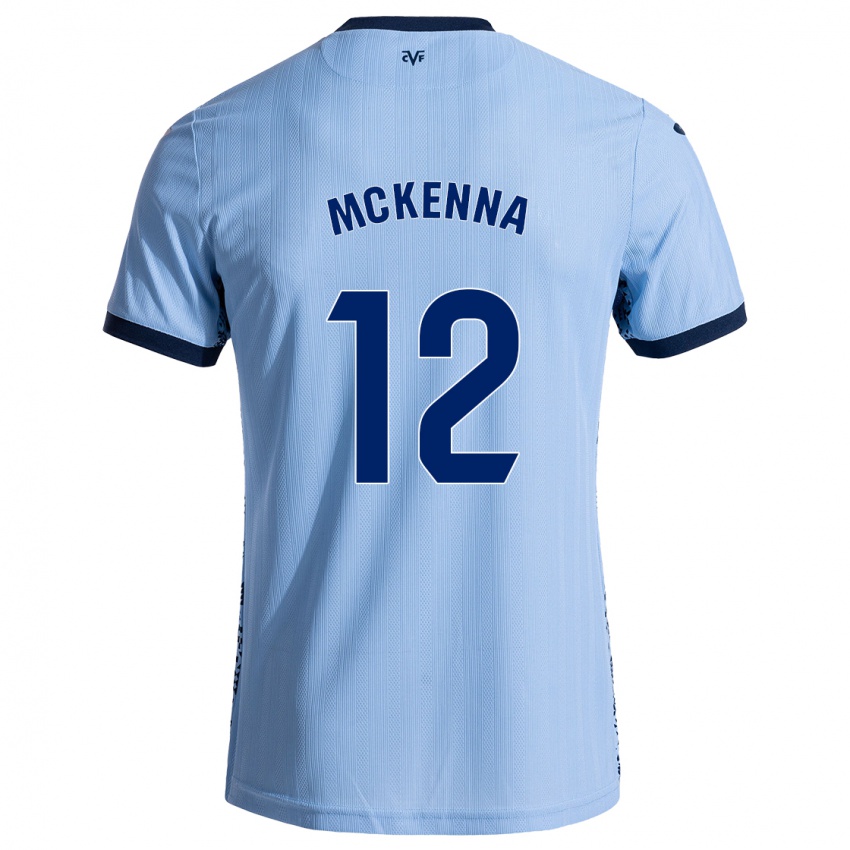 Gyermek Kayla Mckenna #12 Ég Kék Idegenbeli Jersey 2024/25 Mez Póló Ing