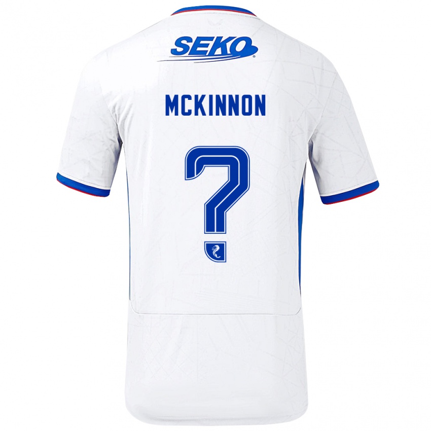 Gyermek Cole Mckinnon #0 Fehér Kék Idegenbeli Jersey 2024/25 Mez Póló Ing