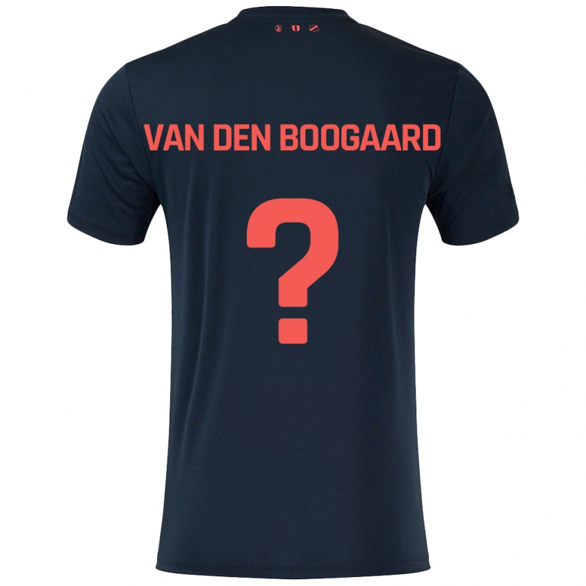 Gyermek Brian Van Den Boogaard #0 Fekete Piros Idegenbeli Jersey 2024/25 Mez Póló Ing