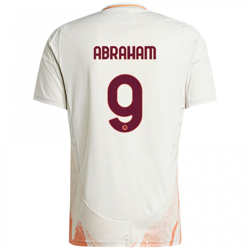 Gyermek Tammy Abraham #9 Krém Fehér Narancs Idegenbeli Jersey 2024/25 Mez Póló Ing