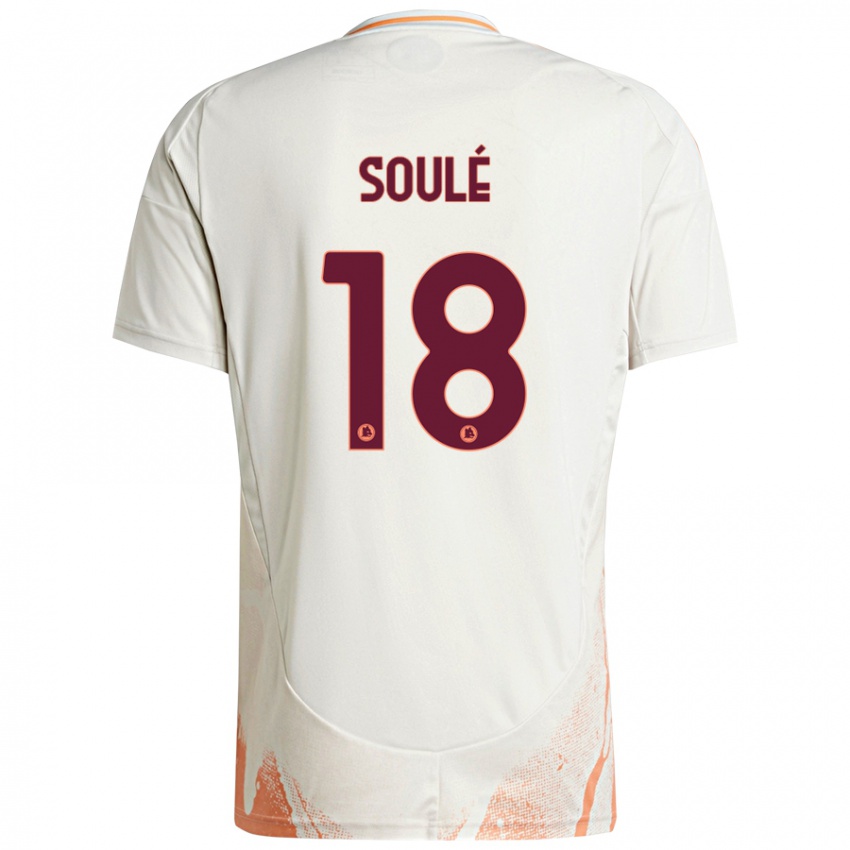 Gyermek Matías Soulé #18 Krém Fehér Narancs Idegenbeli Jersey 2024/25 Mez Póló Ing