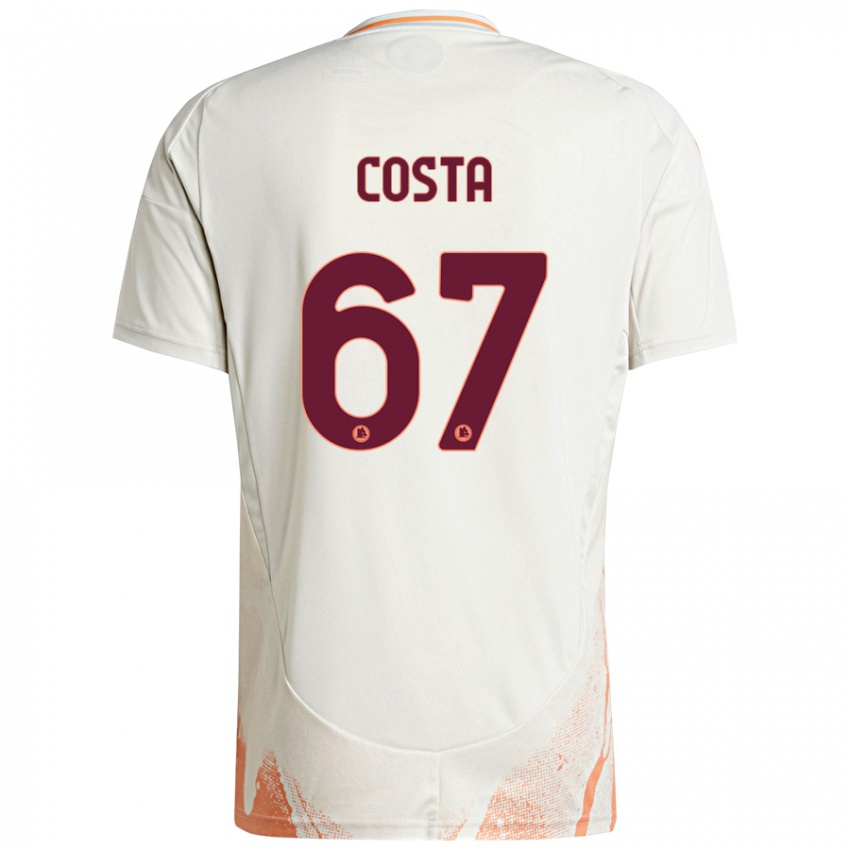 Gyermek João Costa #67 Krém Fehér Narancs Idegenbeli Jersey 2024/25 Mez Póló Ing