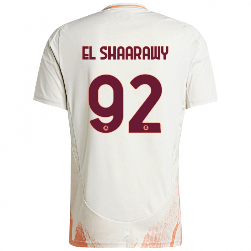 Gyermek Stephan El Shaarawy #92 Krém Fehér Narancs Idegenbeli Jersey 2024/25 Mez Póló Ing