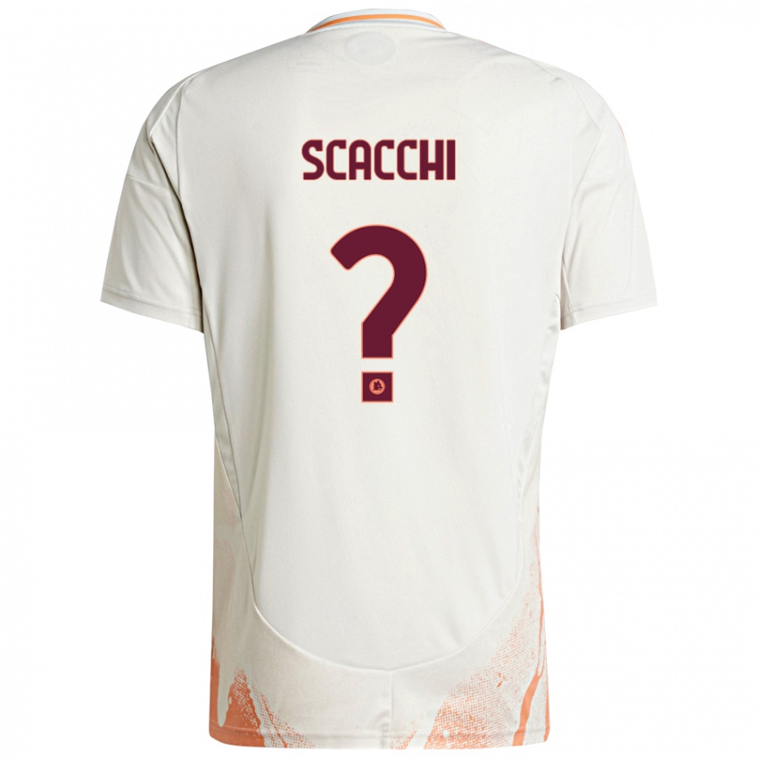 Gyermek Manuel Scacchi #0 Krém Fehér Narancs Idegenbeli Jersey 2024/25 Mez Póló Ing