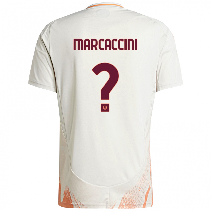 Gyermek Alessio Marcaccini #0 Krém Fehér Narancs Idegenbeli Jersey 2024/25 Mez Póló Ing