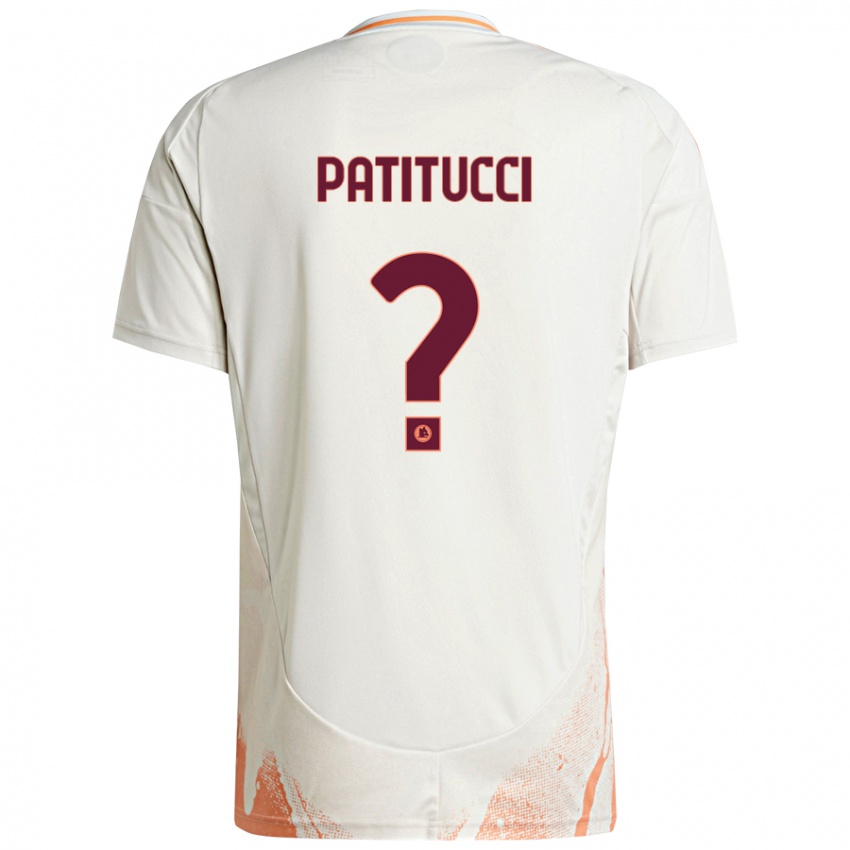 Gyermek Christian Patitucci #0 Krém Fehér Narancs Idegenbeli Jersey 2024/25 Mez Póló Ing