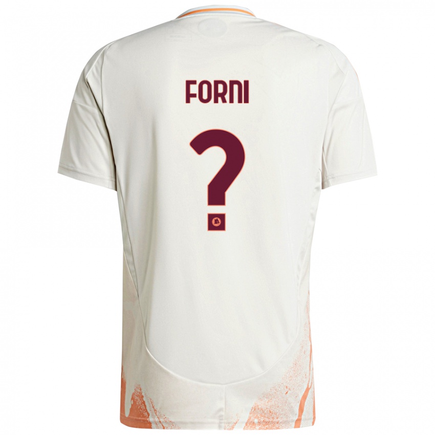 Gyermek Matteo Forni #0 Krém Fehér Narancs Idegenbeli Jersey 2024/25 Mez Póló Ing