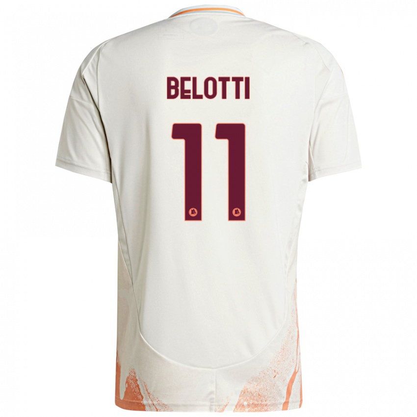 Gyermek Andrea Belotti #11 Krém Fehér Narancs Idegenbeli Jersey 2024/25 Mez Póló Ing