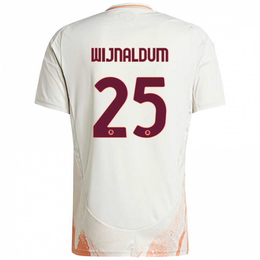 Gyermek Georginio Wijnaldum #25 Krém Fehér Narancs Idegenbeli Jersey 2024/25 Mez Póló Ing